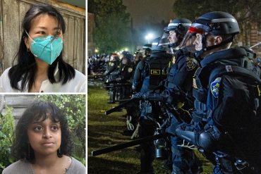 Médicos que atendieron a manifestantes en la protesta estudiantil en la UCLA dicen que la policía dejó huesos rotos y hemorragias