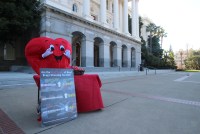 Cartoon Mascot Masks Nasty Health Care Feud